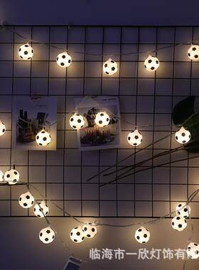 2026世杯LE店D足NOY灯球串酒吧体界彩主题氛围灯世界杯派对室内装
