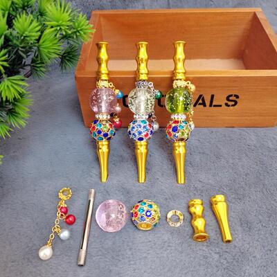Silicone hose luminous metal cigarette holder