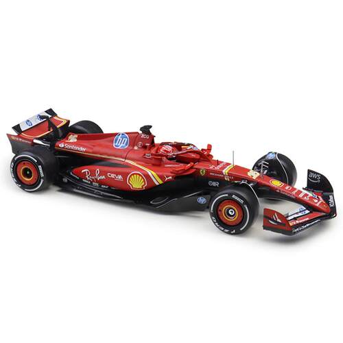比美高 1:24 2024 SF24 F1方程式赛车 仿真合金汽车模型带展示盒