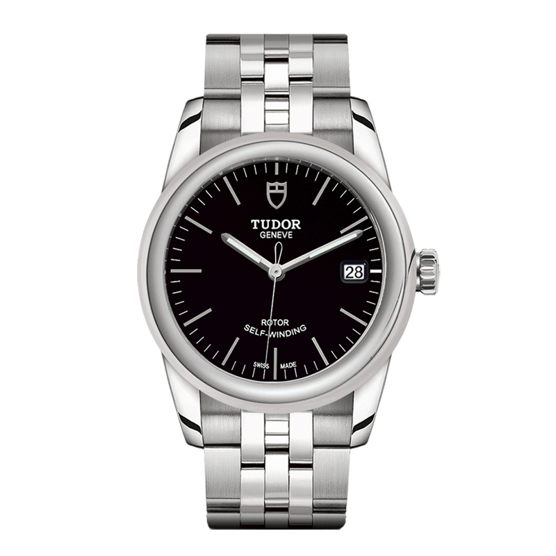 [9.8新]帝舵骏珏系列55000黑盘自动机械男士手表二手正品