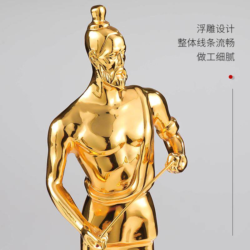 工程建设鲁班奖建筑设计优秀小金人水晶金属奖杯詹天佑奖人物造型