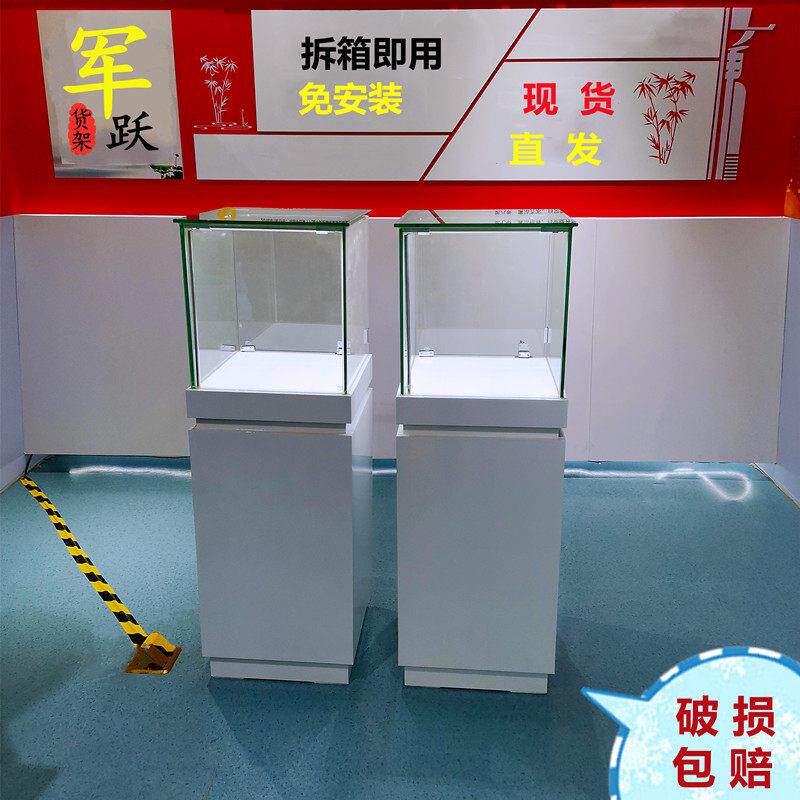 木质烤漆产品玻璃展示柜珠宝首饰古董柜展厅展台展览中岛柜台定制