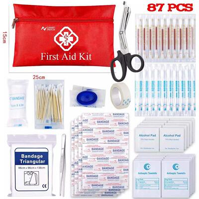 First Aid Kit 180 Piece All-Purpose Tactical Emergency Kit