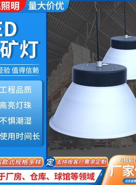 LED工矿灯天棚灯100w150w200w300w仓库厂房车间车库工厂工矿灯
