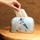 陶瓷纸巾盒桌面摆件手绘茶几装 收纳盒 饰品餐桌抽纸盒创意新中式