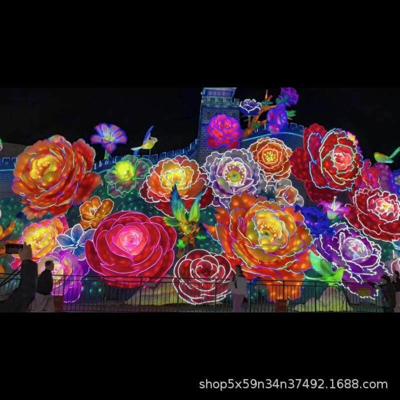 蛇年节日花灯装饰春节元宵节生肖大型灯笼摆件不夜城创意灯展布置
