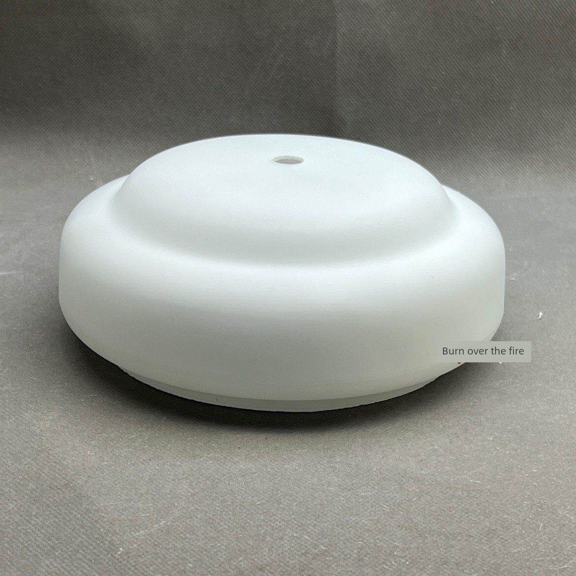现代水晶吊灯底部灯罩奶白玻璃外壳罩欧式圆形磨砂替换灯具配件