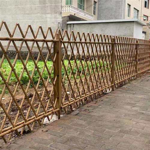 不锈钢仿竹护栏新农村园林绿化金属篱笆围栏小区园林河道仿木栅栏