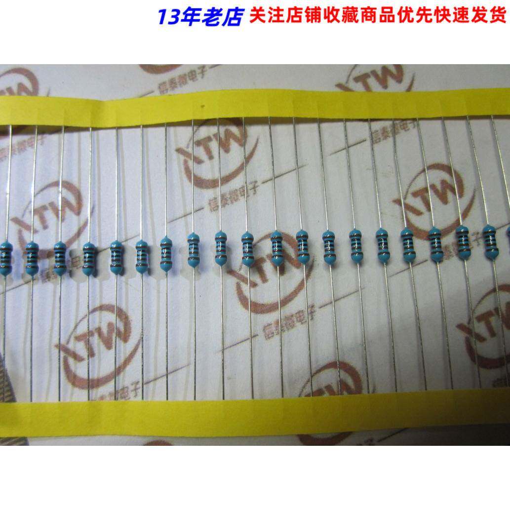 1/4W 金属膜电阻1%精密度 0.1R-0.91R 65元/盒(5千个)备注阻值