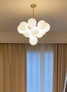 奶油客厅灯法式简约t泡泡灯主卧室灯lo型f风ZPB公寓小户挑空楼梯