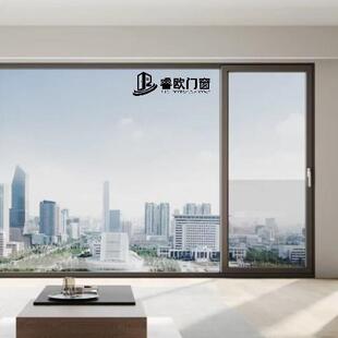 断桥侧压平移推拉门别墅阳台大通风高密封窗户源头工厂铝合金门窗
