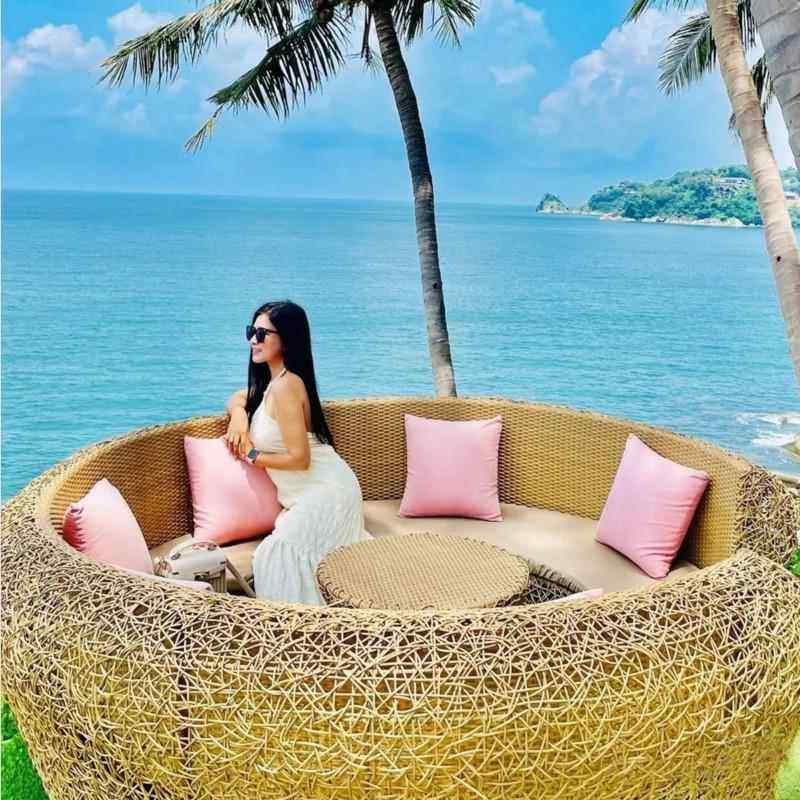 座外网鸟红巢卡沙发别墅泳池度假村景区沙发露23-4-6天餐厅藤编圆,鲜花速递/花卉仿真/绿植园艺,仿真绿植,淘宝优惠券,粉丝福利购,淘宝优惠卷