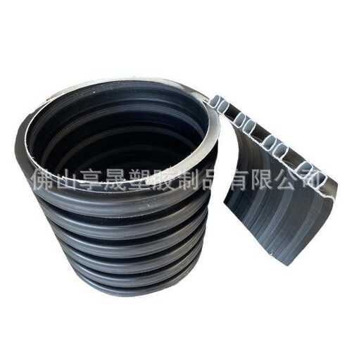 pp双高筋增强聚乙烯连续缠绕管 dn300高承压埋地排污排水管批发