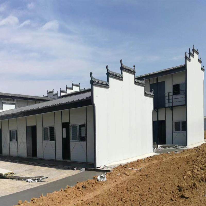 彩钢活动房雅致轻钢组合房工地住人项目部宿舍防火岩棉板房搭建