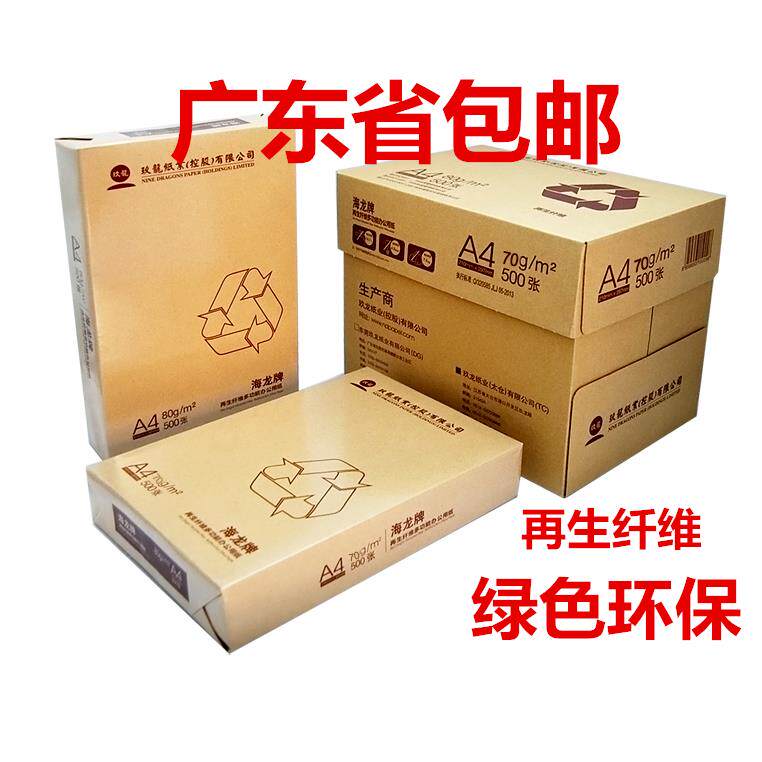海龙玖龙70克80克A4覆印纸a4纸打印纸500张/包 整箱5包新绿天章韵