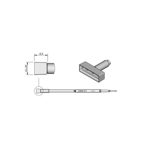 西班牙 JBC C245311 塑料用烙铁头20x6 C245-311