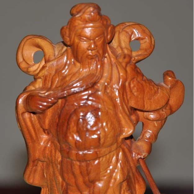 源头厂家各种工艺品小桃木关公FL-2288-1桃木摆件 摆挂件饰品木制