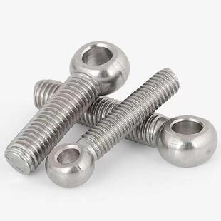 021不锈钢栓节螺M活6 M20球头772孔螺丝千斤吊鱼眼联接螺杆