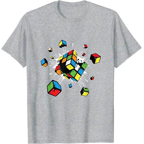 Exploding rubix rubiks rubics cube present gift for kids T-S