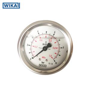 威卡wika不锈钢压力表 轴向、径向波登管压力表 EN837-1
