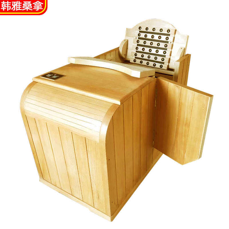 远红外汗蒸舱小型家用迷你半身仓 单人韩式可移动实木折叠熏蒸箱