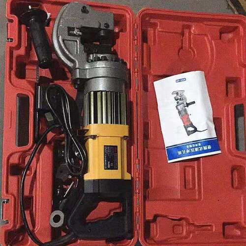 MHP-20电动液压冲孔机手提式开孔器角铁槽钢角钢扁铁打孔