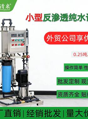 0.25吨时反渗透一体水处理设备商用小型极反渗透ro直饮净水机
