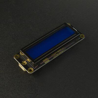 DFRobot Gravity:I2C LCD1602蓝底液晶萤幕兼容3.3V/5V可调背光