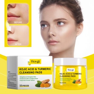 Exfoliating HOYGI Turmeric Cleansing Gentle Pads