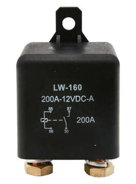 200A 长时间工作汽车继电器 直流12VDC 4脚常开型继电器 厂家直销