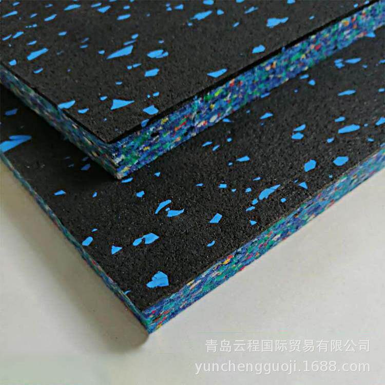 健身房用器材减震地垫家用橡胶隔音地板垫卡扣款耐磨橡胶地砖