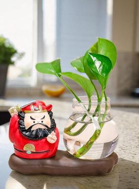 【驱魔钟馗】职场防小人办公室工位解压装饰桌面水培摆件好运礼物