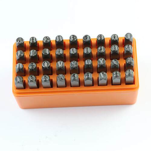 供应36PC字母冲皮革钢印数字字母印花冲冲头DI皮雕工具钢字母