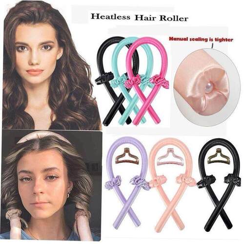 Heatless Hair Curlers Curling Iron Headband Lazy Curler Silk