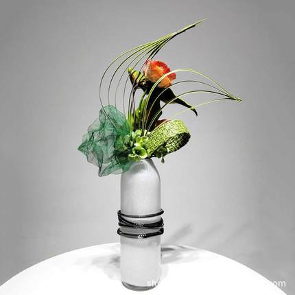 高端轻奢仿真花艺摆件客厅现代软装花艺绿植假花桌面餐桌装饰摆件