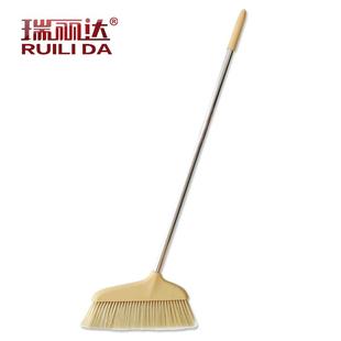 瑞丽达鬃毛扫把双面旋转扫帚单个家用软毛一扫净头发实木扫地笤