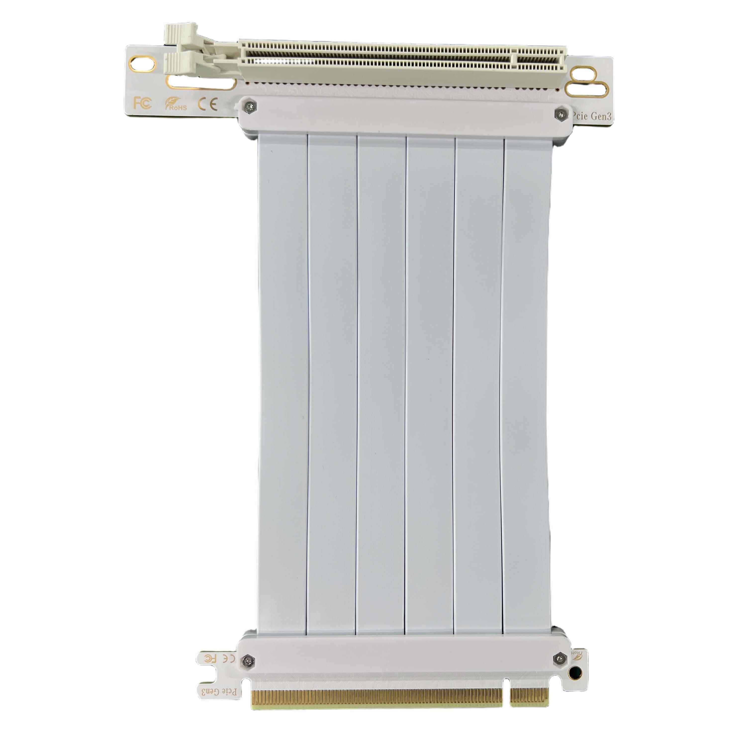 PCIe 3.0 16X显卡延长线转接线180度90度全速防屏蔽稳定