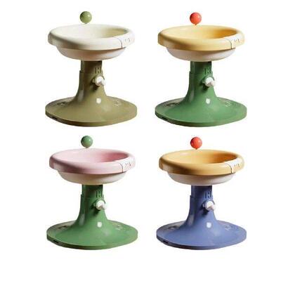 Elevated Cat Bowl Anti Vomiting Cartoon Easy to Clean Kitty
