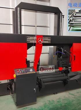 GB4280双柱卧式带锯床共gy4290龙门双油缸方钢管大锯床