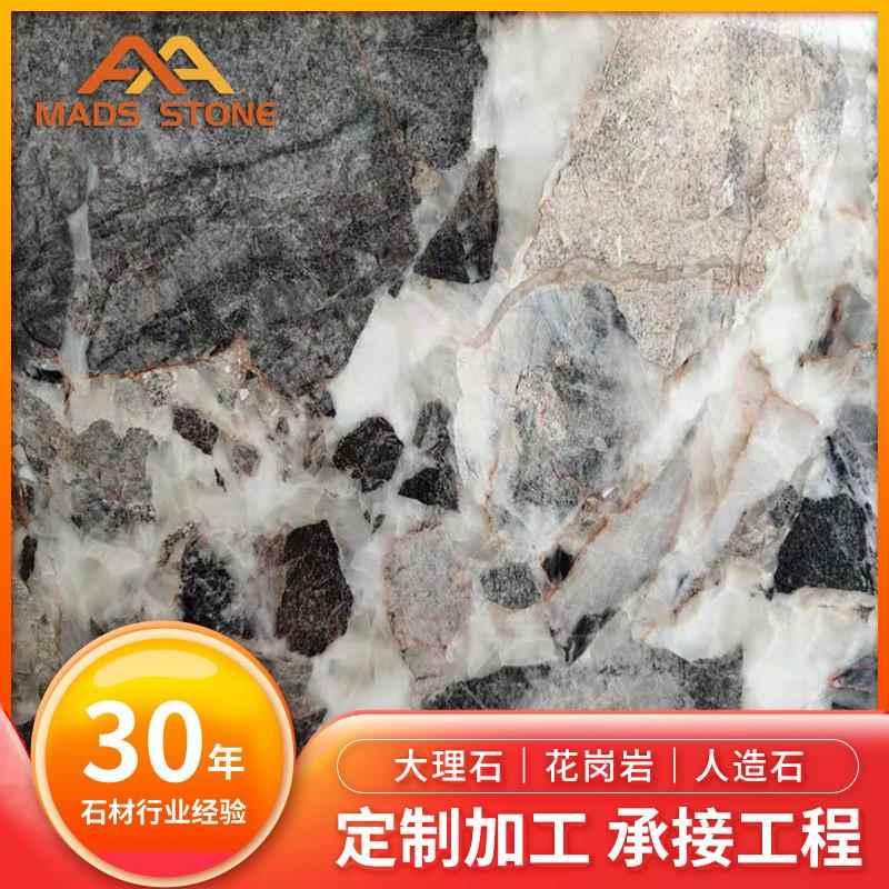 大理石天然生态石水磨石板室内装修水磨石地板护墙板大板石材