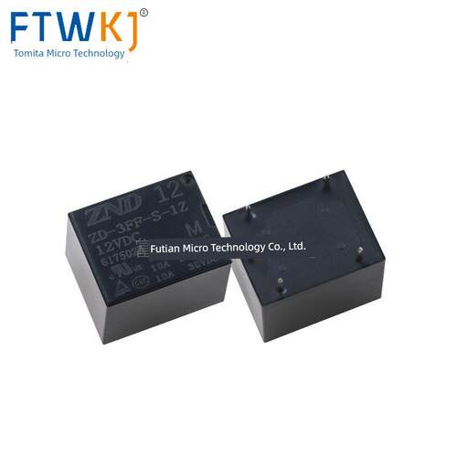 ZND震德继电器 ZD-3FF-S-1H/1Z-M-12VDC 4脚/5脚10A 通用SRD T73