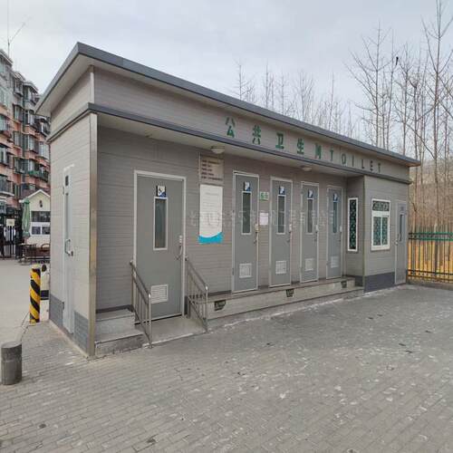 防腐木移动厕所 立面实木公共卫生间 街道TIE公厕理残带管间疾人