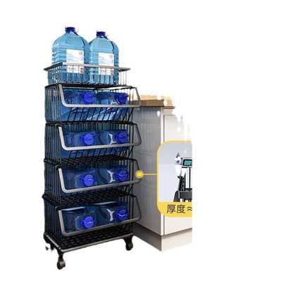 厨房蔬菜篮水果篮多层落地果蔬篮子可调节高度置物架大空间收纳篮