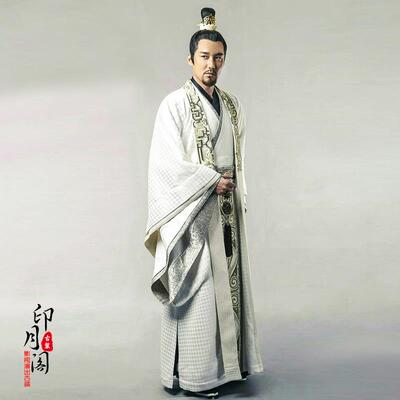 高档影视装汉服男古装棉侠麻大臣服武侠男古装国服三机密古装演出