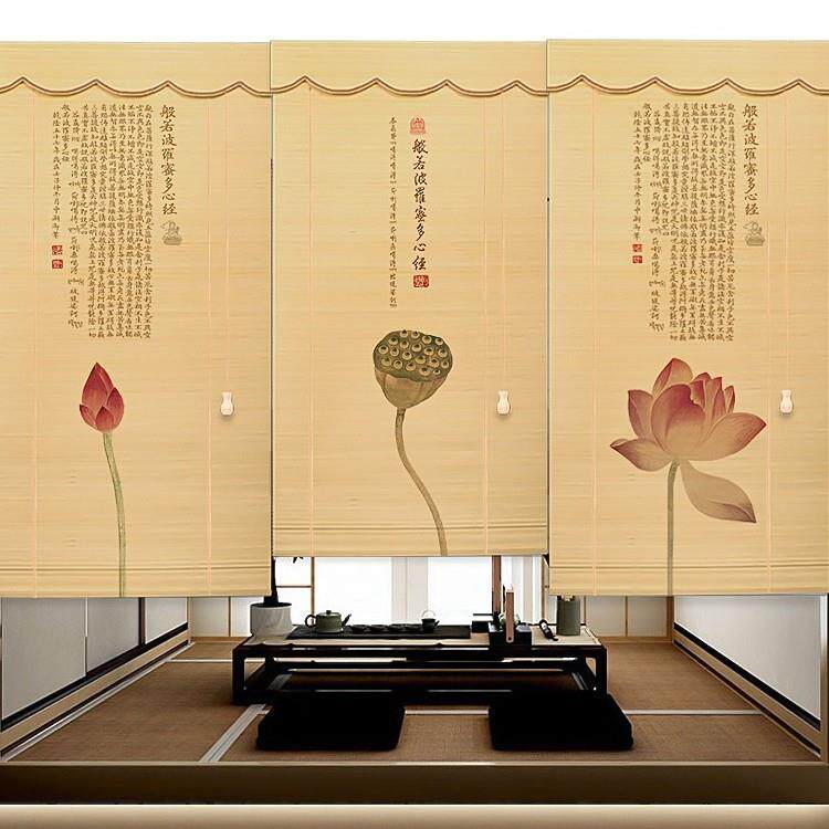 新中帘式竹卷帘隔断帘户外遮62339398亭阳帘茶室挂窗帘古风凉阳台