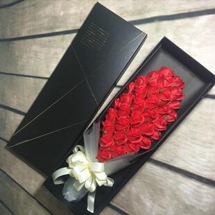 新款直销33朵高档玫瑰香皂花礼盒永生花束情人节创意礼品七夕520