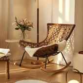 藤编985摇摇椅家人用客户外新休闲藤椅厅阳台款 懒沙发摇椅大人躺