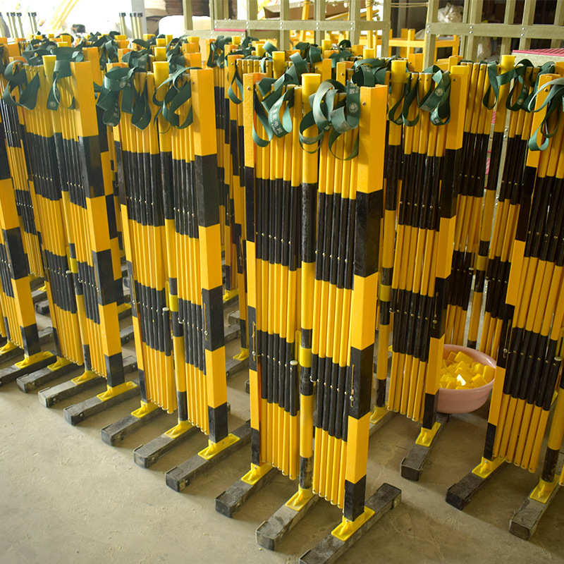 多功能电力围栏 钢管式绝缘玻璃钢 施工警示伸缩围栏 可移动护栏