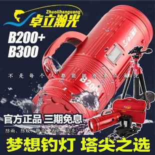 韵美达卓立瀚光夜钓灯B300 增亮防雨防蚊诱鱼激光大炮黑坑钓 B200