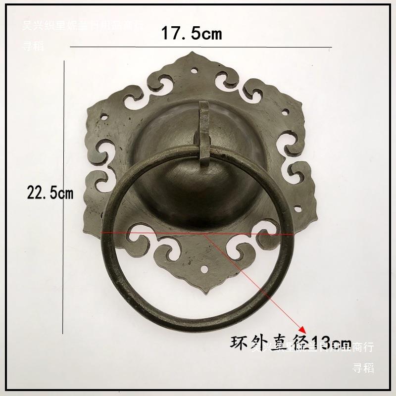 铜门环中式装饰大门拉手老式门门环兽头铜拉手狮子头仿古配件